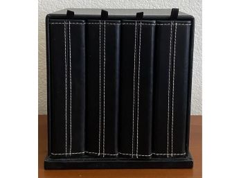 Black Leather 4 Book Photo Album