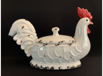 Ceramic Rooster Soup Tureen