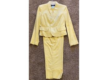 Collection Size 6 Yellow Blazer & Pant Set