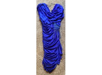 Blue Abby Kent Nightgown W/ Beaded Accents