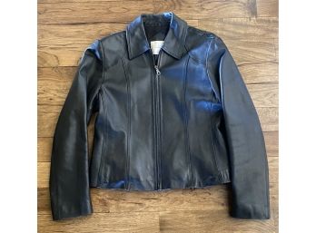 Studio Works Size M Black Leather Jacket