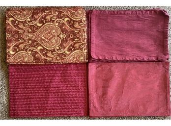 4 Piece Collection Of Red Placemats