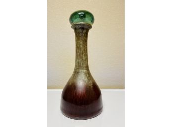 Decorative Decanter With Glass Stopper Made In Mexico