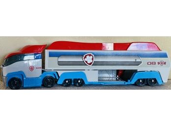Spin Master Paw Patrol Patroller Rescue/ Transport Semi Truck Trailer With Sounds