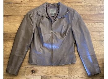 John Paul Richard Uniform Size M Brown Leather Jacket