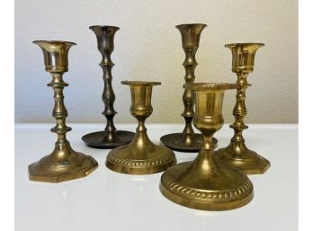 Assorted Brass Candle Sticks