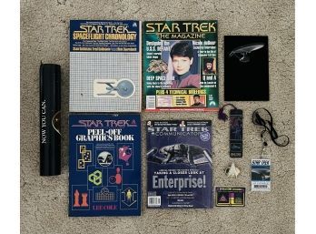 Lot Of Star Trek Magazines And Accessories