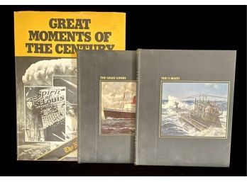 3 Hardback Books Including Great Moments Of The Century