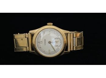 Longines 14k Gold Fob With Stainless Steel Band