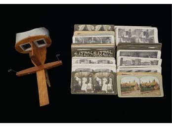 Vintage Stereoscope With Film Pictures