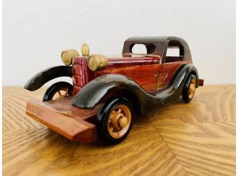 Vintage Style Wood Car Model