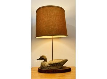 Vintage Wood Decoy Table Lamp