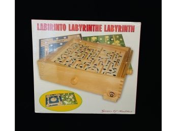 NIB Wood Labyrinth Game