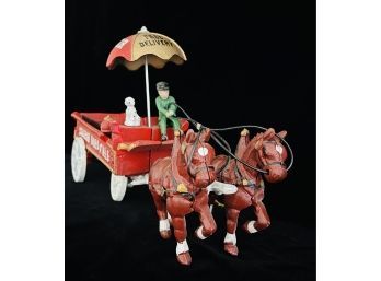 Cast Iron Horse Drawn Delivery Cart
