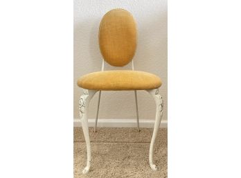 Vintage Hollywood Regency Style Golden Velvet Vanity Chair