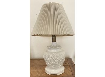 Embossed Floral Accent Lamp