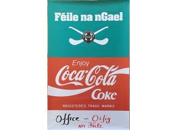 Vintage Gaelic Coca Cola Poster