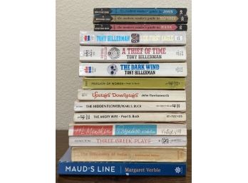 Assorted Lot Of Books Incl. A Thief Of Time, The Dark Wind, Upstairs Downstairs, & More