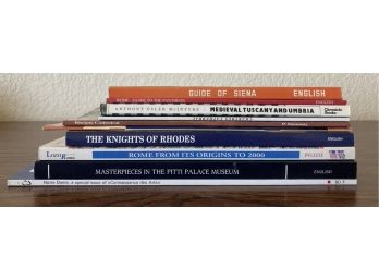 Assorted Lot Of Books Incl. Guide Of Siena, The Knights Of Rhodes, & More