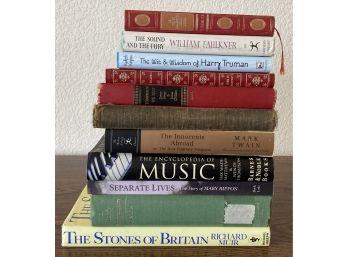 Assorted Lot Of Books Incl. The Sound And The Fury, The Stones Of Britain, Separate Lives, & More