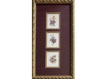 Classic 3 Floral Picture Framed