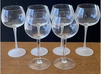 6 Balloon Wine Glasses