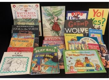 A Collection Of Childrens Books Including Berenstain Bears, The Grump, Scientific Books And More