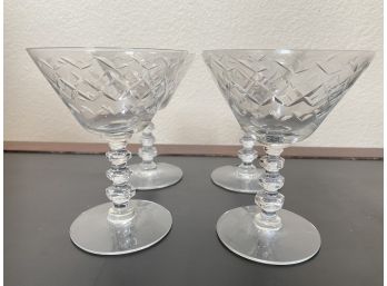 4 Cocktail Glasses