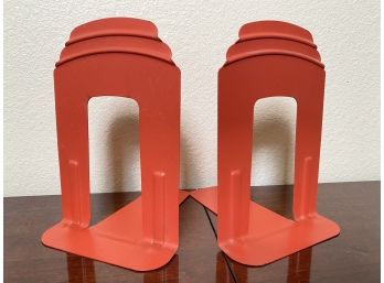 Set Of Metal Book Ends By Demco
