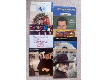 Lot Of Assorted Records Including The Andrews Sisters, Charlie Rich, Christmas Carols, And More