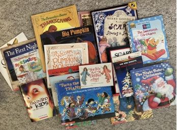 Assorted Group Of Children's Books Incl. The Berenstain Bears Thanksgiving, Big Pumpkin, Four Seasons, & More