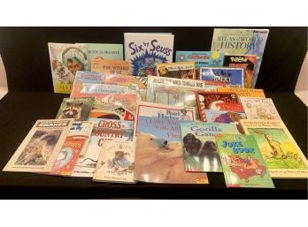 A Collection Of Childrens Books Including Dr. Seuss, Clifford, Where The Wild Things Grow And More
