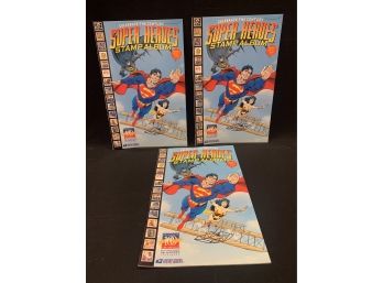 3 Copies Celebrate The Century Super Heroes Stamp Album