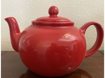 Red Ceramic Tea Pot