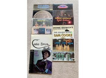 Lot Of R&B And Blues Records Including Dionne Warwick, Cate Bros. And More
