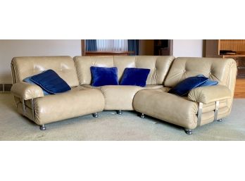 G-Plan Modular Leather Couch + 2 Extra Chairs
