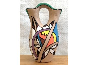 Jemez Pueblo Painted Double Vase