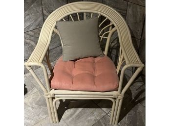 Vintage Wicker & Fiber Patio Chair