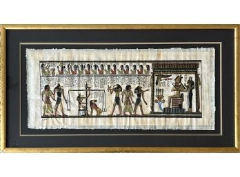 Egyptian Art On Papyrus Paper