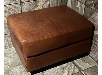 Vintage Leather-like Ottoman
