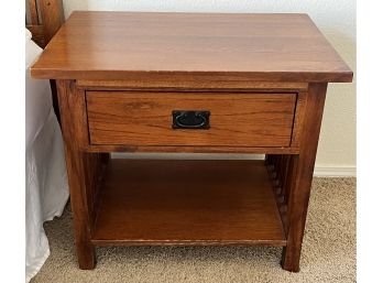 Wooden Mission Style Nightstand