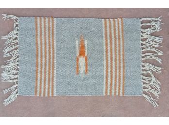 Woven Navajo Print Polyester & Wool Rug
