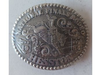 1984 Hesston National Finals Rodeo NFR Adult Belt Buckle New