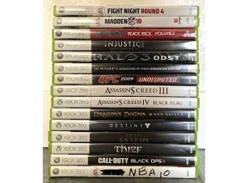Assorted Lot Of Xbox 360 Games