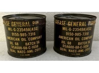 2 VTG Military Grease July '68  Un-opened