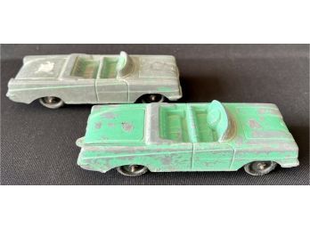 2-1950'S Tootsietoy Diecast Oldsmobile's Made In The USA  6' X 1.5'