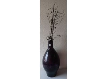 Vintage Vidrios San Miguel Purple Recycled Glass Vase