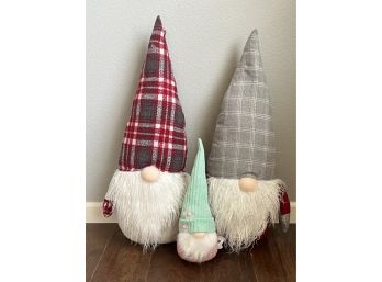 3 Decorative Holiday Gnomes