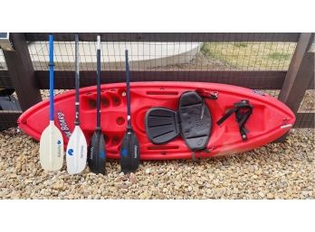 Red Yak Board By Oceankayak With Paddles