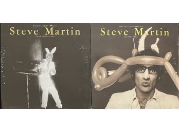 2 Piece Collection Of Steve Martin Comedy Records Incl. A Wild And Crazy Guy & Let's Get Small